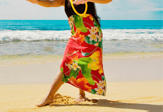 ハワイで…ハワイアン柄のスカートを履くと⇒現地の人の”予想外の発言”に「なんだか嬉しい」
